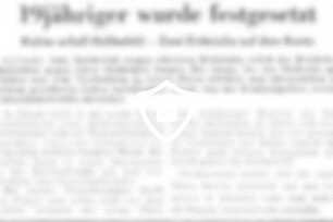 19jähriger wurde festgesetzt