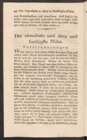 Der vierzehnte und drey und funfzigste Psalm