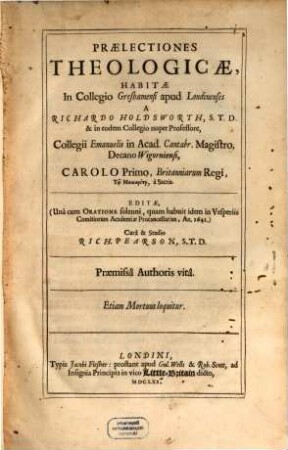 Praelectiones theologicae
