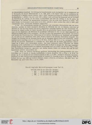 Nachträgliche Berichtigungen zum Teil II