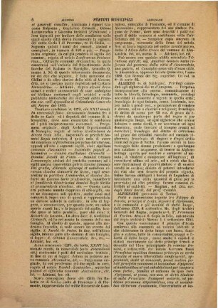 Statuti municipali e stemmi municipali e gentilizii degli stati Sardi : Opera storica, bibliografica, e blasonica