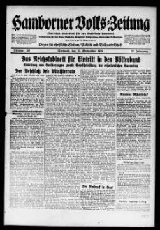 Hamborner Volks-Zeitung. 1911-1929