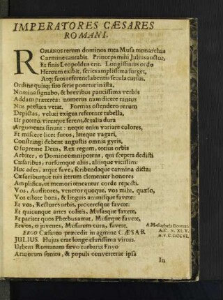 Imperatores Caesares Romani.