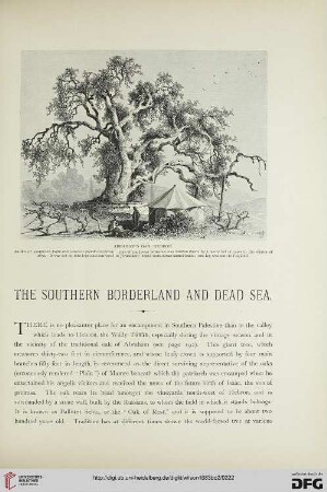 The Southern Borderland and Dead Sea