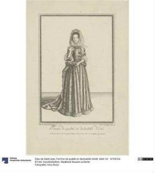 Femme de qualité en deshabillé d'esté