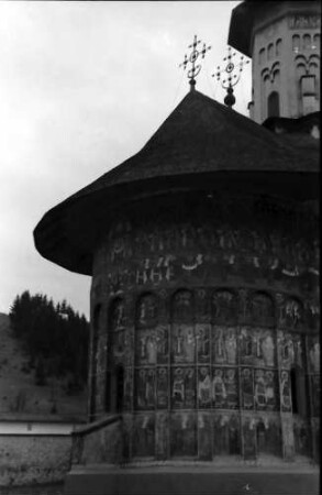 Sucevita: Klosterkirche, Ausschnitt der Fresken