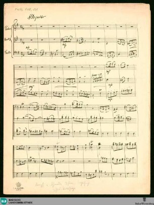 Fugues - Mus. Hs. 1418,231 : vl, vla, vlc; G; KauS p.116