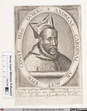 Bildnis Andreas, gen. Kardinal von Österreich, Markgraf von Burgau