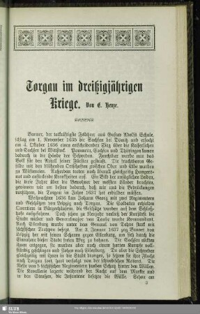 4. Torgau im dreißigjährigen Kriege