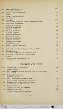 Fremdsprachliches (Nr. 868-897)