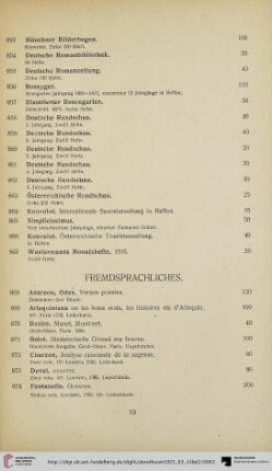Fremdsprachliches (Nr. 868-897)