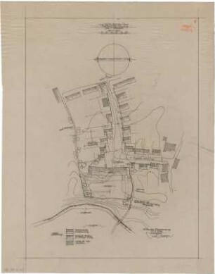 Gsaenger, Gustav; Reutte / Tirol (Österreich); Schule - zum 1. Vorprojekt, Städtebauliche Planung