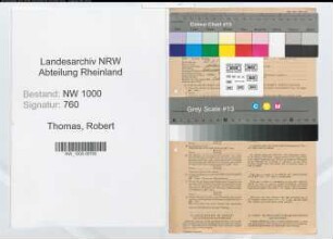 Entnazifizierung Robert Thomas, geb. 25.03.1908 (Verw.Angest.)