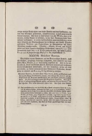 XXXVII. Melchior Ranzau. - XLVI. Nicolaus von Alefeld.