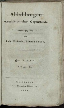 6: Abbildungen naturhistorischer Gegenstände