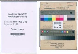 Entnazifizierung Harre Bosold , geb. 01.12.1910 (Angestellter)