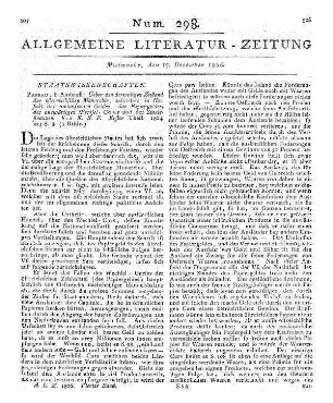 Ueber den dermaligen Zustand der östreichischen Monarchie. T. 1. Besonders in Hinsicht des umlaufenden Geldes, des Papiergeldes, des auswärtigen Wechselkurses und der Staatsfinanzen. Von K.S.P. Passau: Ambrosi 1804