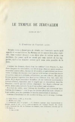 Le Temple de Jérusalem (suite et fin)
