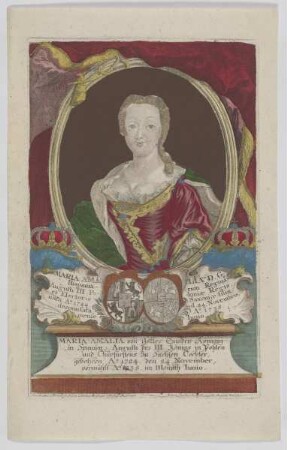 Bildnis von Maria Amalia, Königin von Spanien
