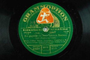 Sei gegrüßt du mein schönes Sorrent : Lied / (Waldmann - Heyse)