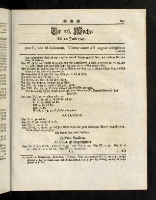 201-208, Die 26te Woche (CXIV - CXV)