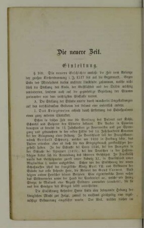 Die neuere Zeit