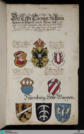 Nürnberger Turnier-und Wappenbuch - Cod. Karlsruhe 2820