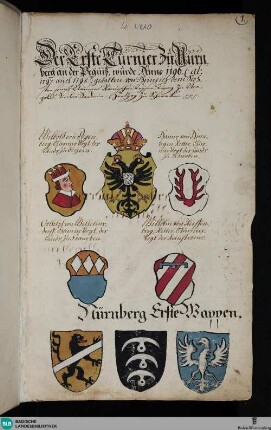 Nürnberger Turnier-und Wappenbuch - Cod. Karlsruhe 2820