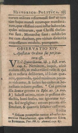 Observatio XIV.