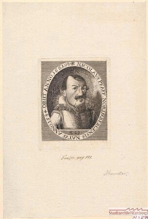 Nicolaus Pfaff, Nürnberger; geb. 1584; gest. 1661