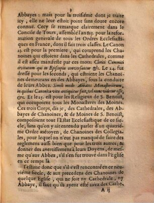 ... Reflexion Svr Les Antiqvitez Des Chanoines, Sixième Reflexion. De l'origine des Eglises Collegiales