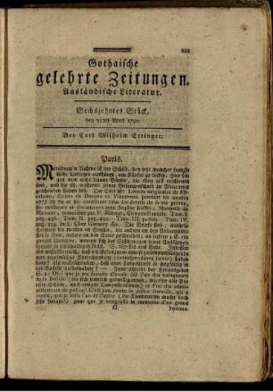 Sechszehntes Stück, den 21ten April 1792.