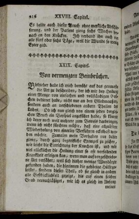 XXIX. Capitel. Von vermengten Beinbrüchen.