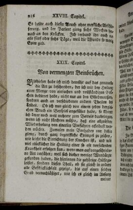 XXIX. Capitel. Von vermengten Beinbrüchen.