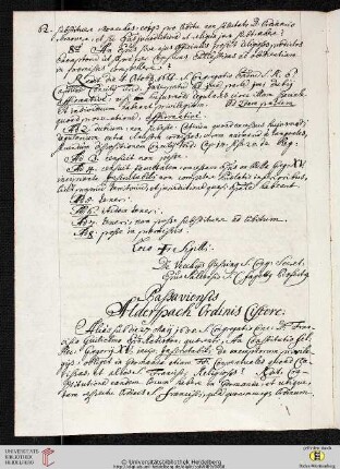 Passaviensis Alderspach Ordinis Cisterciensis