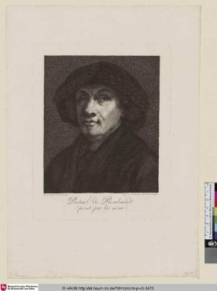 Portrait de Rembrandt peint par lui mème