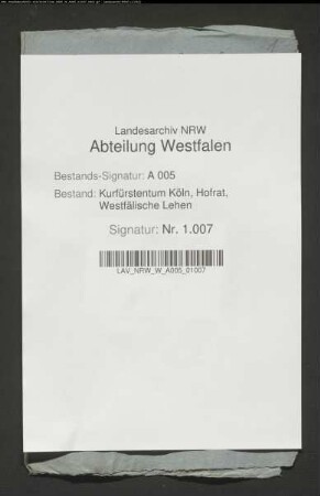 Lehnsgesuch des Henrich Knipping zu Grimberg wegen Belehnung mit dem Branderhof und einem Kotten zu Grevel