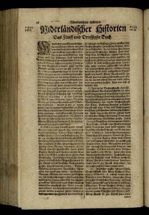 Niderländischer Historien Das Fünff und Dreissigste Buch