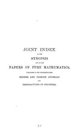 Joint Index.