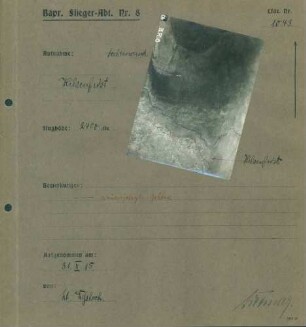 Foto der Stellungen am Hilsenfirst (Luftbild)