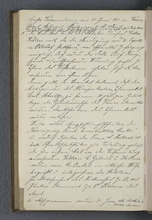 Große Versammlung am 25. Juni 1909