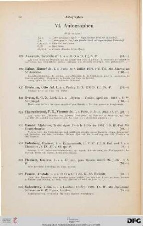 Autographen (Nr. 821-868)