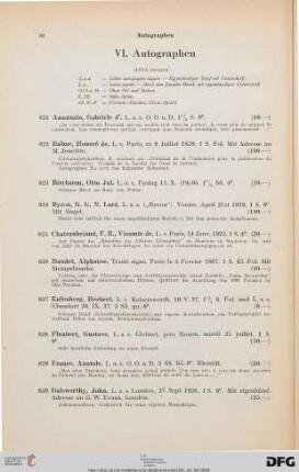 Autographen (Nr. 821-868)