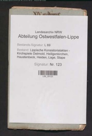 Einkünfte des Schulmeisters zu Brokhausen