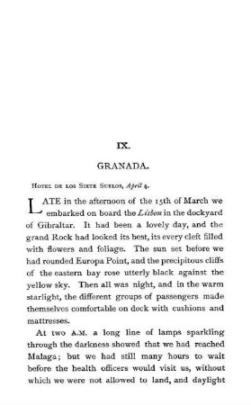 IX. - GRANADA