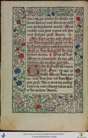 Also hept an die erste Stund von dem engelsche[n] gruß …