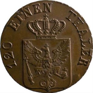 Münze, 3 Pfennig, 1826