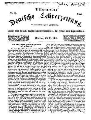 Ein Vorgänger Friedrich Fröbels