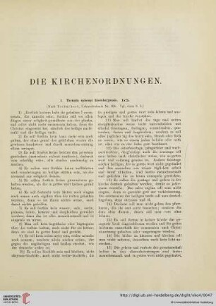 Die Kirchenordnungen