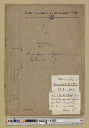 Bewaffnung von Gendarmen, Forstbeamten usw.